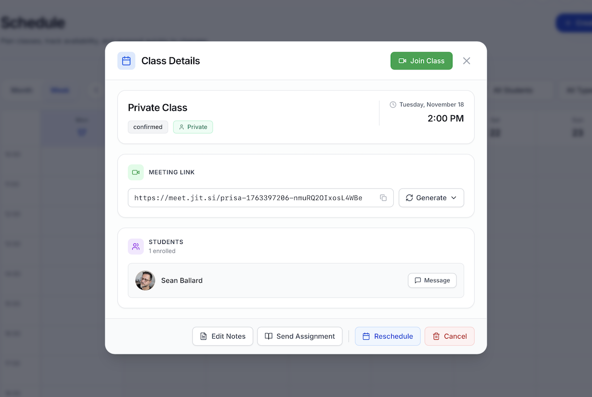Student Portal Screenshot